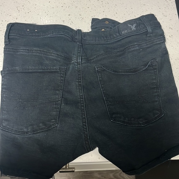American Eagle. Size 8, Black jean shorts - Picture 2 of 2